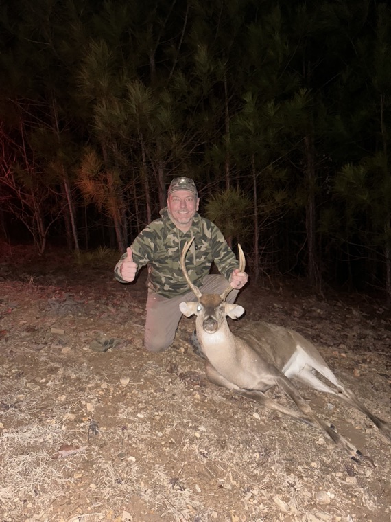 HuntBacker's founder in the field after a deer hunt